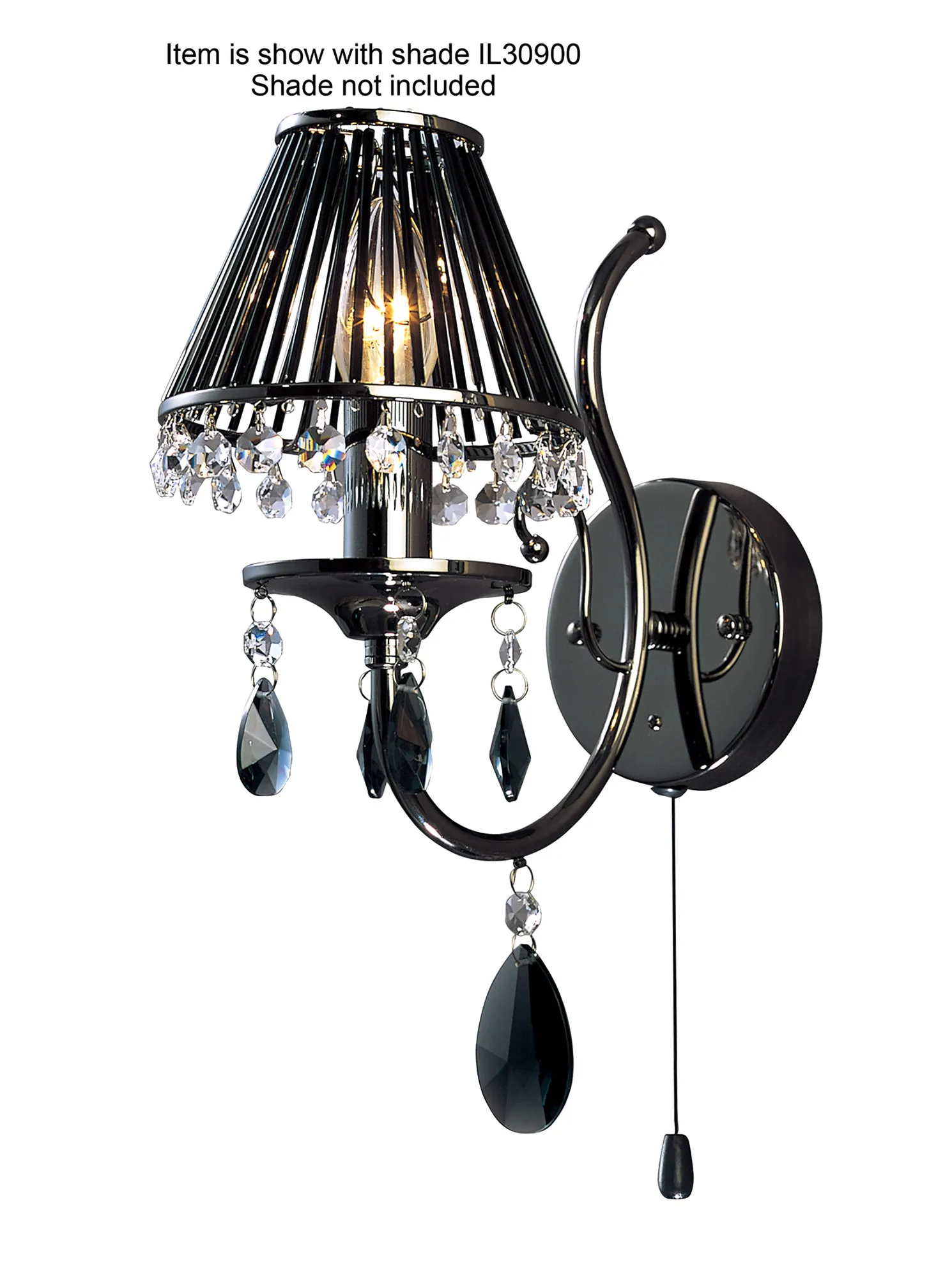 Luna Crystal Wall Lights Diyas Armed Wall Lights
